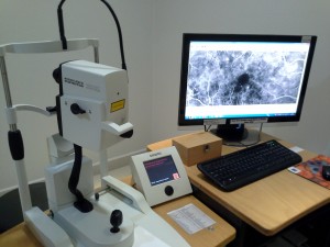 retinografia fluorescente - imagem