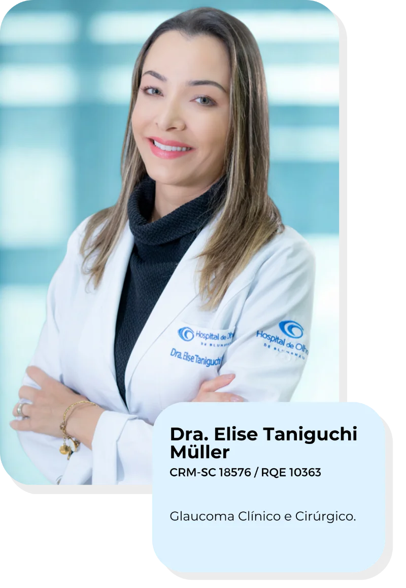 Dra. Elise Taniguchi Müller, oftalmologista do Hospital de Olhos de Blumenau