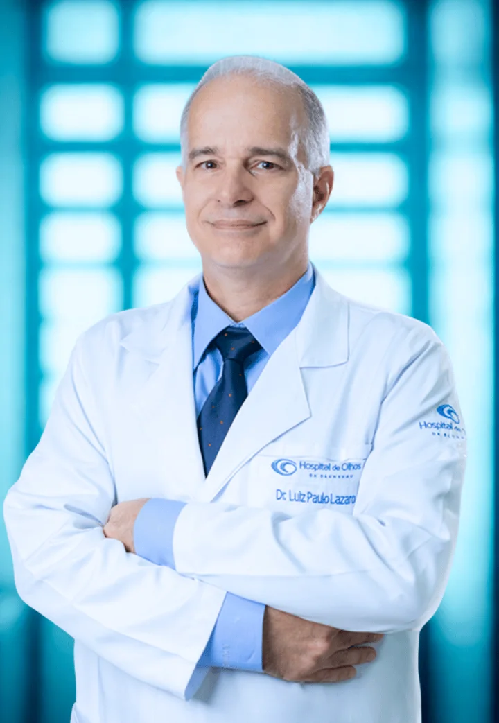 Dr. Luiz Paulo da Veiga Monteiro Lazaro Jr., oftalmologista do Hospital de Olhos de Blumenau