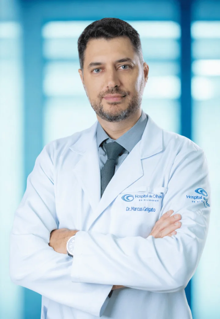 Dr. Marcus Grigato Campos, oftalmologista do Hospital de Olhos de Blumenau