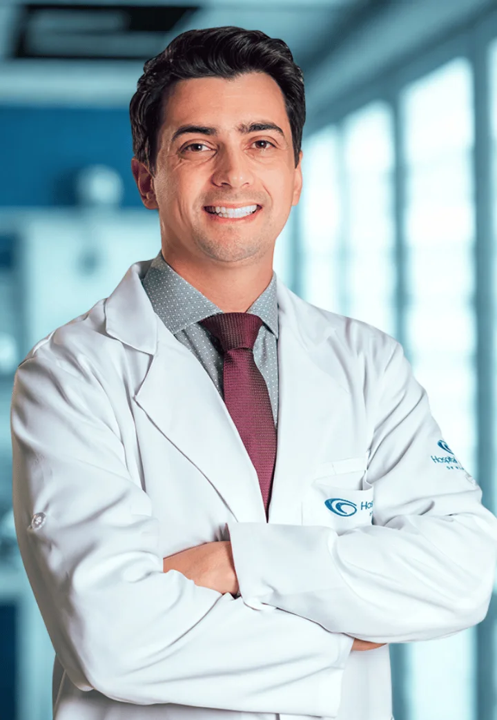 Dr. Vinícius Rauber Joner, oftalmologista do Hospital de Olhos de Blumenau